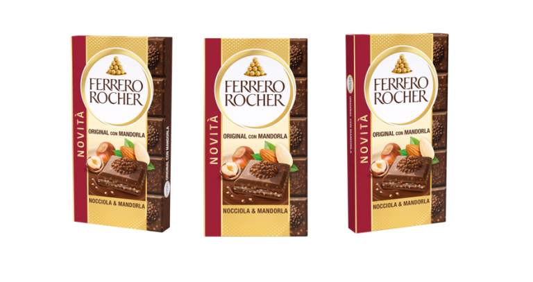 Ferrero Rocher con la tavoletta Nocciola e Mandorla