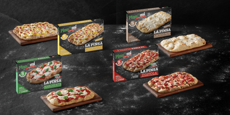 Pinsami amplia la gamma frozen con le Pinse Farcite Diavola e Carbonara
