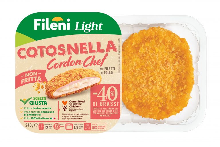 Fileni introduce Cotosnella Cordon Chef e aggiorna l’offerta Light per la GDO