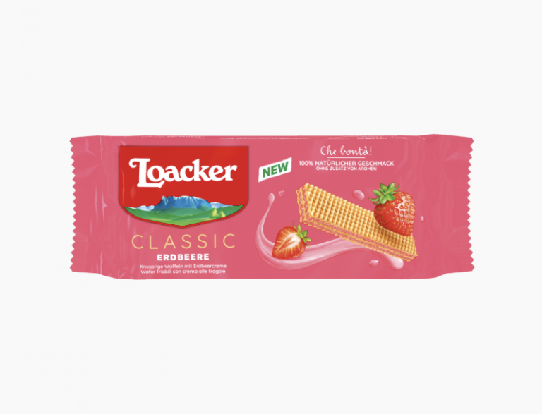 Loacker lancia il wafer Fragola: nuova referenza naturale per lo snacking primaverile