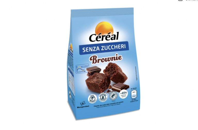 Céréal amplia la linea “Senza zuccheri” con i nuovi brownie a basso impatto glicemico