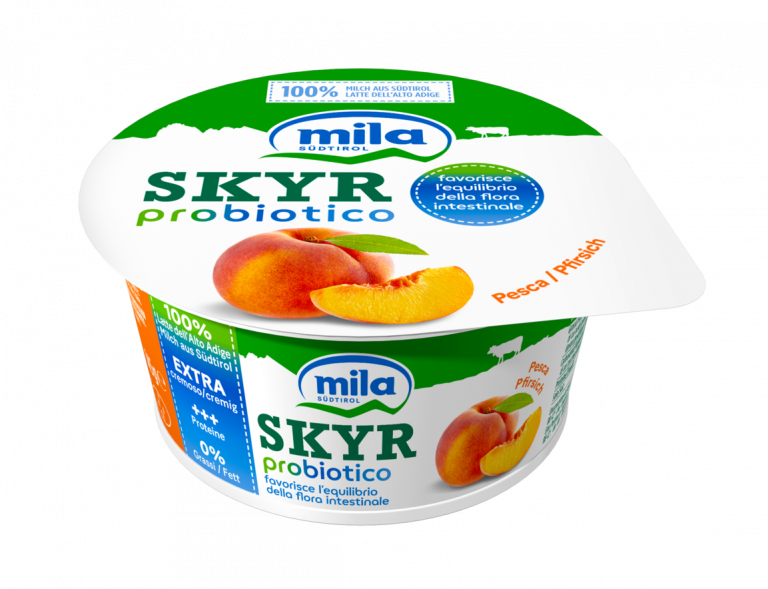 Mila rafforza il segmento high protein con lo SKYR Probiotico alla Pesca