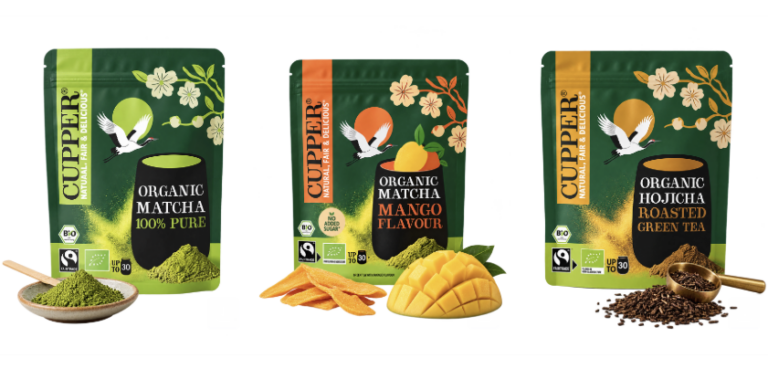 Cupper entra nel mercato del matcha con tre nuove referenze Bio e Fairtrade