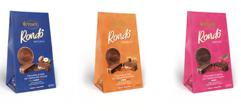 Witor’s lancia Rondò, tre nuove praline tra cioccolato e ripieni cremosi